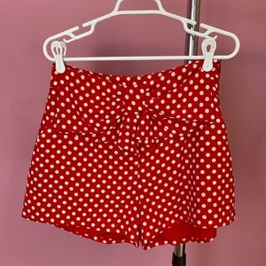 High Waisted Polka Dot Shorts